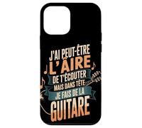 J'Ai Peut-Être L'Aire De T'Écouter Guitare Coque pour iPhone 12 Mini