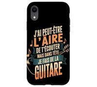 J'Ai Peut-Être L'Aire De T'Écouter Guitare Coque pour iPhone XR