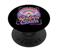 J'Ai placé Mon Arc-en-Ciel dans Les Nuages, scène vibrante PopSockets PopGrip Adhésif