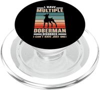 J'Ai Plusieurs Troubles de Doberman Dog Lover Puppy Paw Love PopSockets PopGrip pour MagSafe
