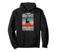 J'Ai Plusieurs Troubles de Doberman Dog Lover Puppy Paw Love Sweat à Capuche