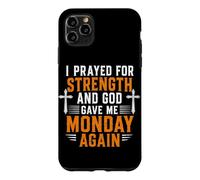 J'Ai prié pour Avoir de la Force et Dieu m'a redonné Le Christ Lundi Coque pour iPhone 11 Pro Max