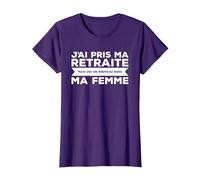 J'Ai Pris Ma Retraite Ma Femme Nouveau Boss T-Shirt, Femme, Violet, XXL