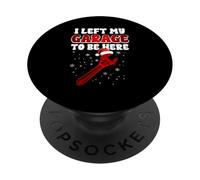 J'Ai quitté Mon Garage pour être Ici Funny Mechanic Christmas PopSockets PopGrip Adhésif