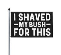 J'ai rasé mon buisson pour ce drapeau pour chambre d'adolescent, décoration murale double face cool pour cour 0,9 x 1,5 m, j'ai rasé mon buisson pour cette tapisserie pour le salon