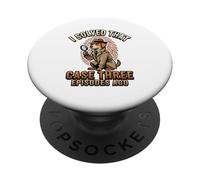 J'Ai résolu Cette Affaire il y a Trois épisodes True Crime PopSockets PopGrip Adhésif