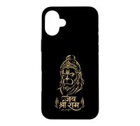 Jai Shree Ram Hanuman Dieu Hindou Faith Cadeau de dévotion Coque pour iPhone 16 Plus
