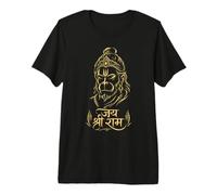 Jai Shree Ram Hanuman Dieu Hindou Faith Cadeau de dévotion T-Shirt Haut de Gamme