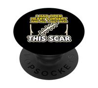 J'Ai Subi Une opération à cœur Ouvert et Je n'ai Obtenu Que Cette Victime d'une Cicatrice PopSockets PopGrip Adhésif