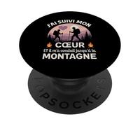 J'Ai Suivi Mon Coeur Et Il m'a Conduit Jusqu'à La Montagne PopSockets PopGrip Adhésif