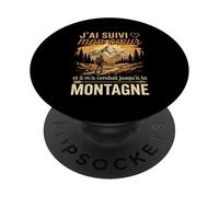 J'Ai Suivi Mon Coeur Et Il m'a Conduit Jusqu'à La Montagne PopSockets PopGrip Adhésif