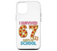 J'Ai survécu à 100 Jours d'école 67 + 33 Pizzas Coque pour iPhone 12/12 Pro