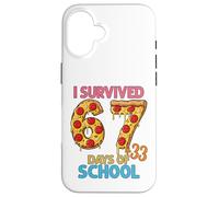 J'Ai survécu à 100 Jours d'école 67 + 33 Pizzas Coque pour iPhone 16