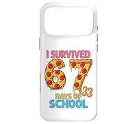 J'Ai survécu à 100 Jours d'école 67 + 33 Pizzas Coque pour iPhone 17 Pro Max