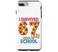 J'Ai survécu à 100 Jours d'école 67 + 33 Pizzas Coque pour iPhone 7 Plus/8 Plus