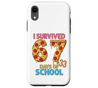 J'Ai survécu à 100 Jours d'école 67 + 33 Pizzas Coque pour iPhone XR