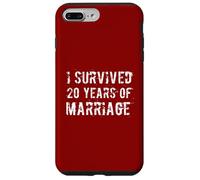J'Ai survécu à 20 Ans de Mariage, 20e Anniversaire de Couple Coque pour iPhone 7 Plus/8 Plus