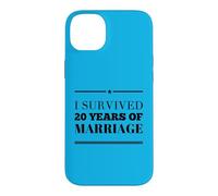 J'Ai survécu à 20 Ans de Mariage, 20e Anniversaire de Mariage Coque pour iPhone 14 Plus