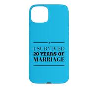 J'Ai survécu à 20 Ans de Mariage, 20e Anniversaire de Mariage Coque pour iPhone 15 Plus