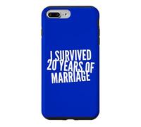 J'Ai survécu à 20 Ans de Mariage, 20e Anniversaire de Mariage Coque pour iPhone 7 Plus/8 Plus