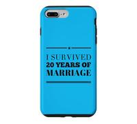 J'Ai survécu à 20 Ans de Mariage, 20e Anniversaire de Mariage Coque pour iPhone 7 Plus/8 Plus