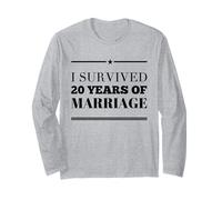 J'Ai survécu à 20 Ans de Mariage, 20e Anniversaire de Mariage Manche Longue