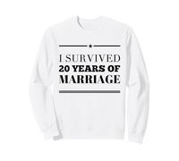 J'Ai survécu à 20 Ans de Mariage, 20e Anniversaire de Mariage Sweatshirt