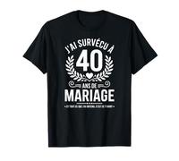 J'Ai Survécu À 40 Ans De Mariage T-Shirt