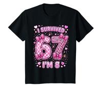 J'Ai survécu à 6 7, J'Ai 8 Ans, Fille vibrante de 8e T-Shirt