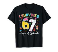 J'Ai survécu à 67 Jours d'école Amusant Meme Six Seven 6-7 Matching T-Shirt