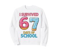 J'Ai survécu à 67 Jours d'école : crème glacée Six Seven Teacher Sweatshirt
