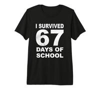 J'Ai survécu à 67 Jours d'école Cute Six Seven 6 7 Meme Student T-Shirt Haut de Gamme