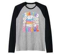 J'Ai survécu à 67 Jours d'école Funny 67 Teachers Students Manche Raglan