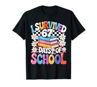 J'Ai survécu à 67 Jours d'école Funny 67 Teachers Students T-Shirt