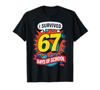 J'Ai survécu à 67 Jours d'école Funny Six Seven 6 7 Meme Z Gen T-Shirt