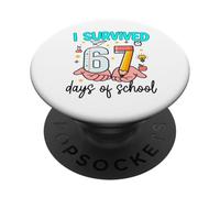 J'Ai survécu à 67 Jours d'école, Six élèves et Sept mèmes PopSockets PopGrip Adhésif