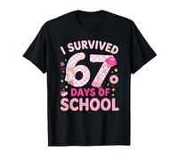 J'Ai survécu à 67 Jours d'élèves et d'enseignants, Un Joli 67e Jour T-Shirt