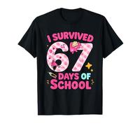 J'Ai survécu à 67 Jours d'élèves et d'enseignants, Un Joli 67e Jour T-Shirt