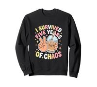 J'Ai survécu à Cinq Ans de Chaos en Tant Que Parent caféiné Sweatshirt