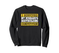 J'Ai survécu à la compétition de Musculation de Mon Mari drôle Sweatshirt