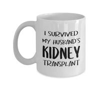 J'Ai Survécu À La Greffe De Rein De Mon Mari Mug Mignonne Tasse Céramique Tasse À Café Pour L'École Cappuccino Lait 330Ml
