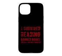 J'Ai survécu à la Lecture de Livres Interdits | Bookworm Reader Coque pour iPhone 15 Plus