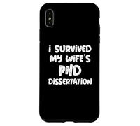 J'Ai survécu à la thèse de doctorat de ma Femme pour Un Mari drôle Coque pour iPhone XS Max