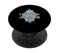 J'Ai Survécu À L'antarctique Continent Rétro Antarctique PopSockets PopGrip Adhésif