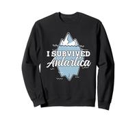 J'Ai Survécu À L'antarctique Continent Rétro Antarctique Sweatshirt
