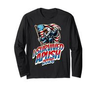 J'Ai survécu à l'examen Apush 2026 AP : Blague Amusante pour Les étudiants Manche Longue