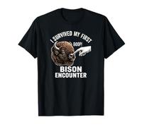 J'Ai survécu à ma première Rencontre avec Un Bison Boop Funny T-Shirt