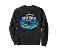 J'Ai survécu à ma première Rencontre avec Un Requin-Tigre Sweatshirt