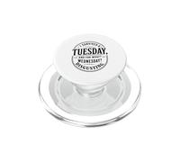 J'Ai survécu à Mardi pour Quel Mercredi dégueulasse rétro PopSockets PopGrip pour MagSafe