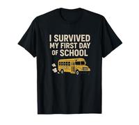 J'Ai survécu à Mon Premier Jour d'école : Un Bus drôle T-Shirt